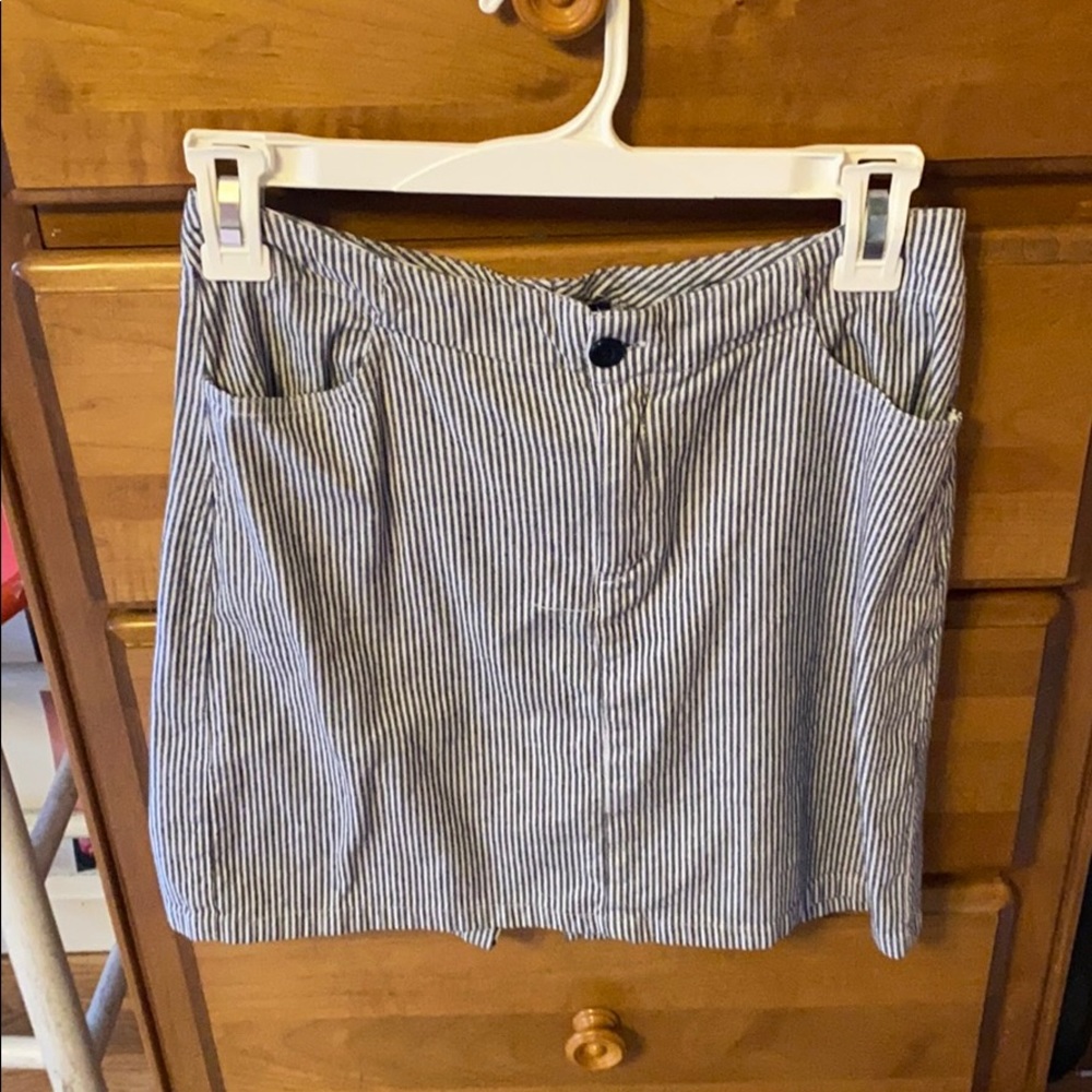 Brandy pin striped skirt